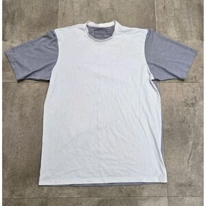 Anetik Premium Performance Shirt Mens Sz Medium UPF30+ White Gray Vint Tech Sun